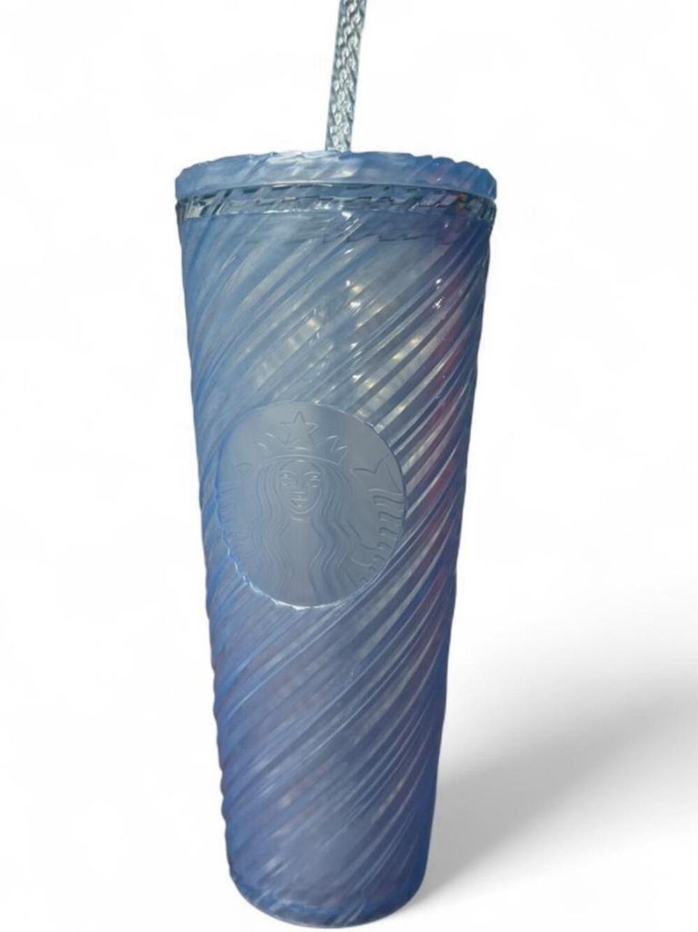 Starbucks Summer 2024 Light Blue Swirl Venti 24oz Cold Cup, New